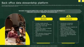 Back Office Data Stewardship Platform Stewardship By Business Process Model