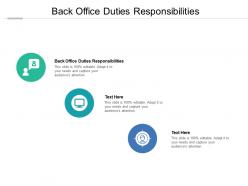 Back office duties responsibilities ppt powerpoint presentation infographic template skills cpb