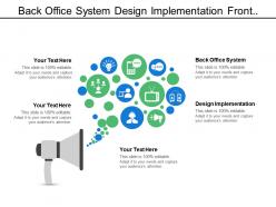 Back office system design implementation front office system