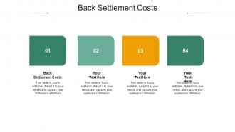 Back settlement costs ppt powerpoint presentation pictures portfolio cpb