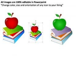 Back to school books powerpoint presentation slides