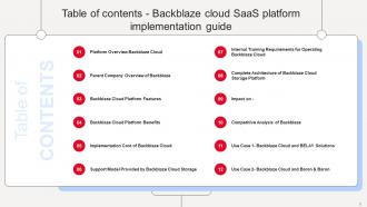 Backblaze Cloud Saas Platform Implementation Guide Powerpoint PPT Template Bundles CL MM Researched Good