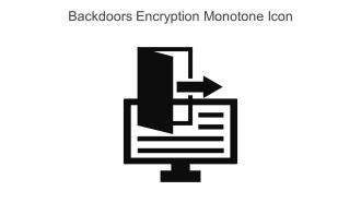 Backdoors Encryption Monotone Icon In Powerpoint Pptx Png And Editable Eps Format