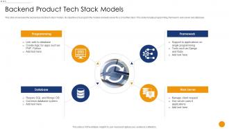 Backend Product Tech Stack Models