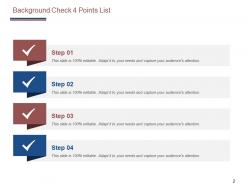 Background Check Attributes Current Verification Technical Capability