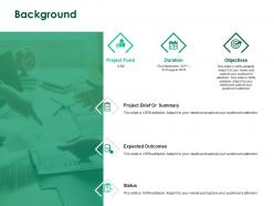 Background expected outcomes ppt powerpoint presentation inspiration example