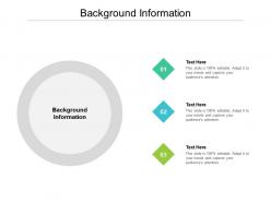 Background information ppt powerpoint presentation summary aids cpb