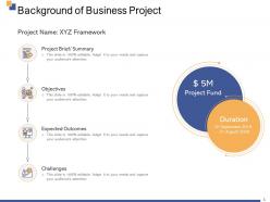 Background of business project ppt powerpoint presentation visual aids