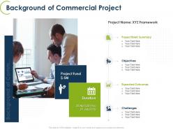 Background Of Commercial Project Ppt Powerpoint Presentation Model