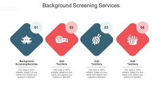 Background Screening Services Ppt Powerpoint Presentation Icon Rules Cpb