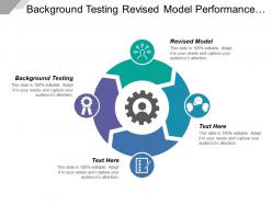 Background testing revised model performance monitoring access channel
