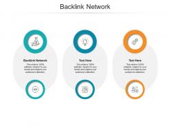 Backlink network ppt powerpoint presentation summary deck cpb