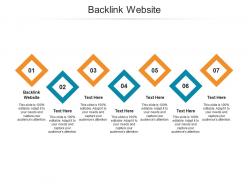 Backlink website ppt powerpoint presentation infographic template slide portrait cpb