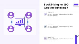 Backlinking For SEO Website Traffic Icon