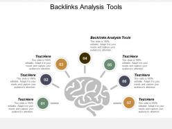 Backlinks analysis tools ppt powerpoint presentation ideas graphics design cpb