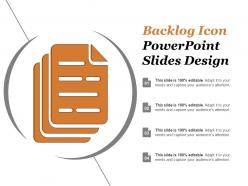 Backlog icon powerpoint slides design