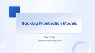 Backlog Prioritization Models PPT Mockup VA