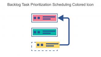 Backlog Task Prioritization Scheduling Colored Icon In Powerpoint Pptx Png And Editable Eps Format