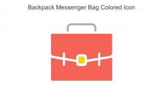 Backpack Messenger Bag Colored Icon In Powerpoint Pptx Png And Editable Eps Format
