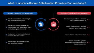 Backup And Restoration Procedure Essentials Training Ppt