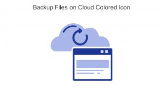 Backup Files On Cloud Colored Icon In Powerpoint Pptx Png And Editable Eps Format
