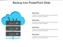 Backup Icon Powerpoint Slide