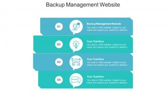 Backup management website ppt powerpoint presentation summary demonstration cpb