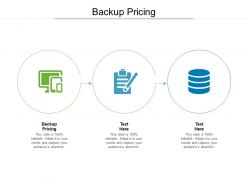 Backup pricing ppt powerpoint presentation infographic template graphics cpb