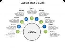 Backup tape vs disk ppt powerpoint presentation icon display cpb