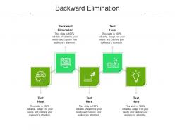 Backward elimination ppt powerpoint presentation infographics guide cpb
