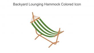 Backyard Lounging Hammock Colored Icon In Powerpoint Pptx Png And Editable Eps Format