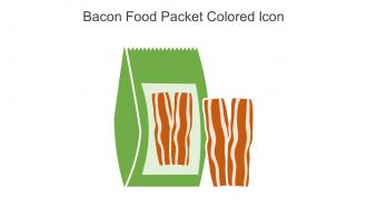 Bacon Food Packet Colored Icon In Powerpoint Pptx Png And Editable Eps Format