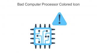 Bad Computer Processor Colored Icon In Powerpoint Pptx Png And Editable Eps Format