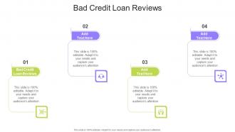 Bad Credit Loan Reviews In Powerpoint And Google Slides Cpb