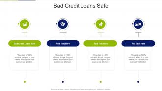 Bad Credit Loans Safe In Powerpoint And Google Slides Cpb