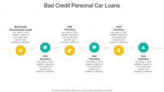 Bad Credit Personal Car Loans In Powerpoint And Google Slides Cpb