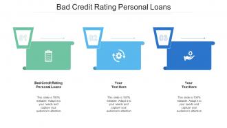 Bad Credit Rating Personal Loans Ppt Powerpoint Presentation Infographic Template Cpb