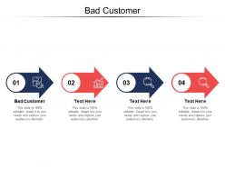 Bad customer ppt powerpoint presentation infographics mockup cpb