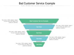 Bad customer service example ppt powerpoint presentation slides infographic template cpb