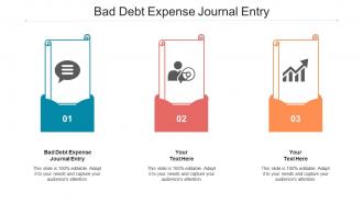 Bad debt expense journal entry ppt powerpoint presentation professional layout ideas cpb