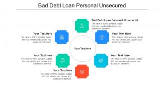 Bad debt loan personal unsecured ppt powerpoint presentation slides gridlines cpb