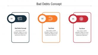 Bad debts concept ppt powerpoint presentation model show cpb