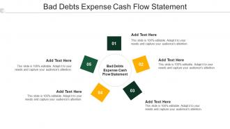 Bad Debts Expense Cash Flow Statement Ppt Powerpoint Presentation Portfolio Cpb
