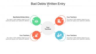 Bad Debts Written Entry Ppt Powerpoint Presentation Slides Professional Cpb
