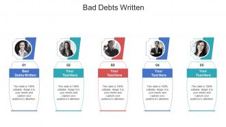 Bad debts written ppt powerpoint presentation model good cpb