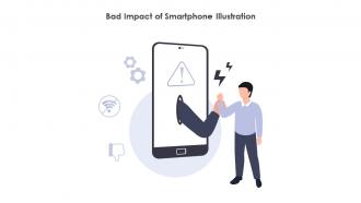 Bad Impact Of Smartphone Illustration