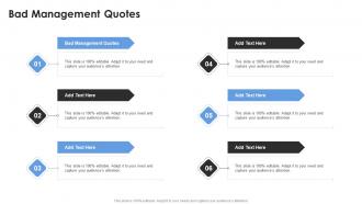 Bad Management Quotes In Powerpoint And Google Slides Cpb