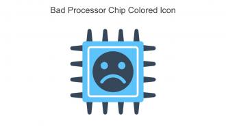 Bad Processor Chip Colored Icon In Powerpoint Pptx Png And Editable Eps Format