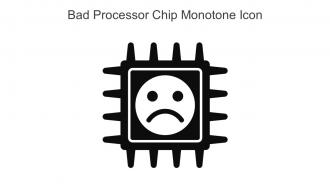 Bad Processor Chip Monotone Icon In Powerpoint Pptx Png And Editable Eps Format