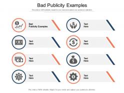 Bad publicity examples ppt powerpoint presentation inspiration smartart cpb